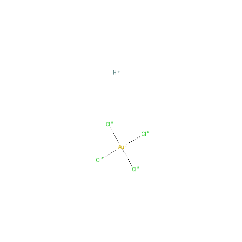 Chemical structure of Gold(III) chloride trihydrate