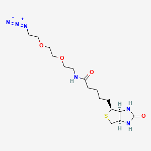 Chemical structure of Biotin-PEG2-CH2CH2N3