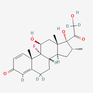 Chemical structure of Dexamethasone-d5