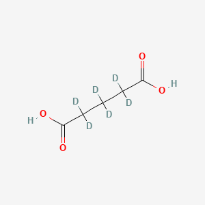 Chemical structure of Glutaric acid-d6