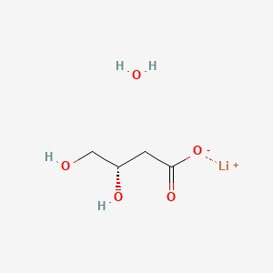 Chemical structure of (S)-3,4-Dihydroxybutyric acid lithium hydrate