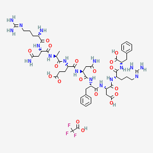 Chemical structure of RNAENFDRF TFA