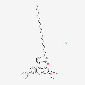 Chemical structure of Octadecyl Rhodamine B chloride