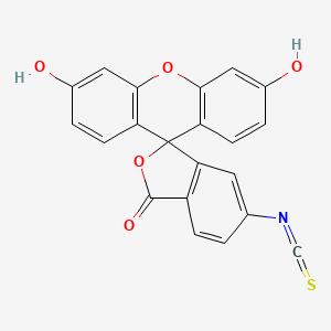 Chemical structure of Fluorescein-6-isothiocyanate