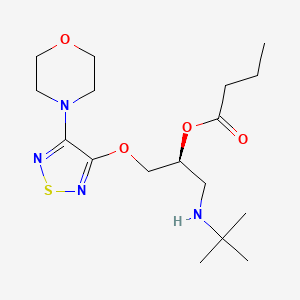 Chemical structure of Butyryltimolol