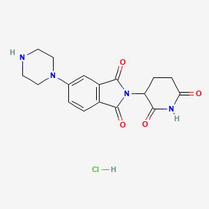 Chemical structure of Thalidomide-piperazine hydrochloride