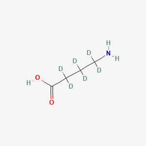 Chemical structure of γ-Aminobutyric acid-d6