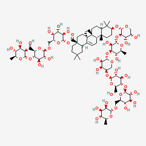 Chemical structure of Clematichinenoside AR