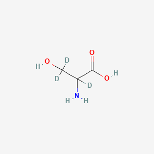 Chemical structure of DL-Serine-2,3,3-d3