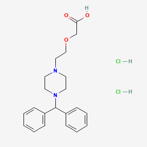 Chemical structure of Deschloro Cetirizine dihydrochloride