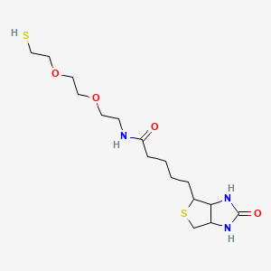 Chemical structure of Biotin-PEG2-SH