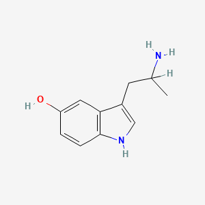 Chemical structure of α-Methylserotonin
