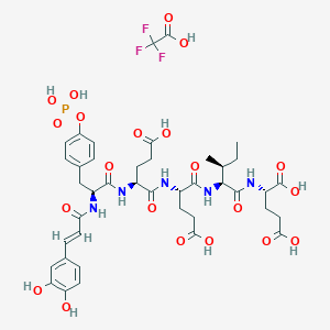 Chemical structure of Caffeic acid-pYEEIE TFA