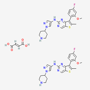Chemical structure of MAX-40279 hemifumarate
