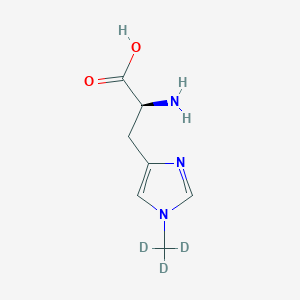 Chemical structure of 1-Methyl-L-histidine-d3