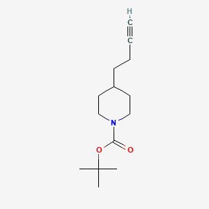 Chemical structure of Boc-Pip-butyn