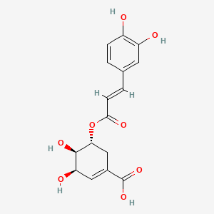 Chemical structure of 5-O-Caffeoylshikimic acid