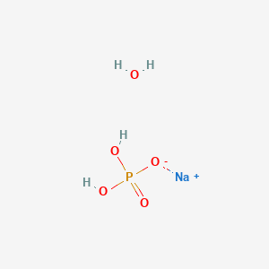 Chemical structure of Sodium phosphate monobasic monohydrate