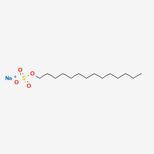 Chemical structure of Sodium Myristyl Sulfate