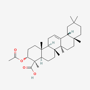 Chemical structure of 3-O-Acetyl-α-boswellic acid