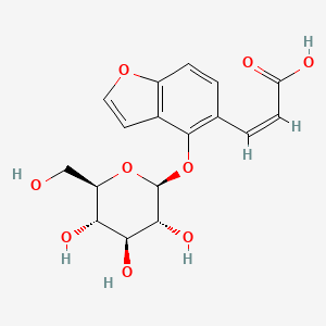 Chemical structure of Isopsoralenoside