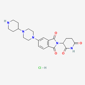 Chemical structure of Thalidomide-Piperazine-Piperidine hydrochloride