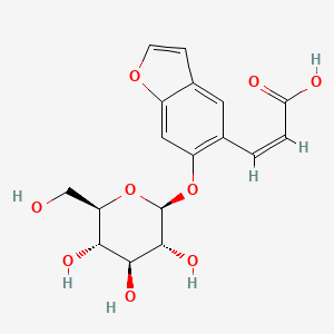 Chemical structure of Psoralenoside