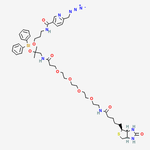 Chemical structure of Biotin-PEG4-dialkoxydiphenylsilane-picolyl azide