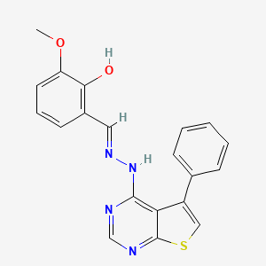 Chemical structure of THP104c