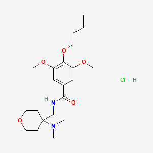 Chemical structure of Opiranserin hydrochloride