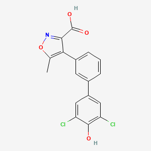Chemical structure of MptpB-IN-1
