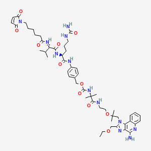 Chemical structure of MC-Val-Cit-PAB-Amide-TLR7 agonist 4