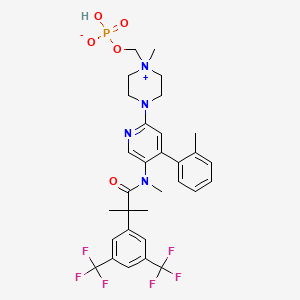 Chemical structure of Fosnetupitant