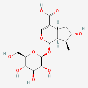 Chemical structure of 8-Epiloganic acid