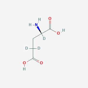 Chemical structure of L-Glutamic acid-d3