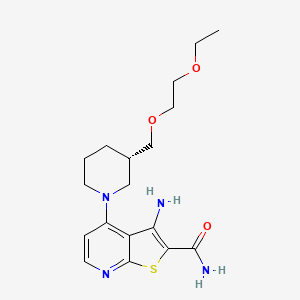 Chemical structure of DS96432529