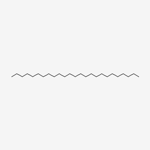 Chemical structure of Pentacosane