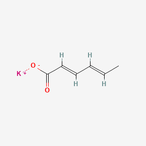 Chemical structure of Potassium sorbate