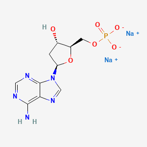 Chemical structure of 2'-Deoxyadenosine 5'-monophosphate sodium