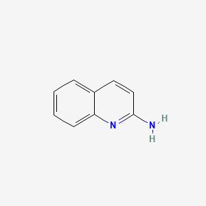 Chemical structure of 2-Aminoquinoline