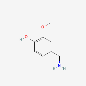 Chemical structure of Vanillylamine