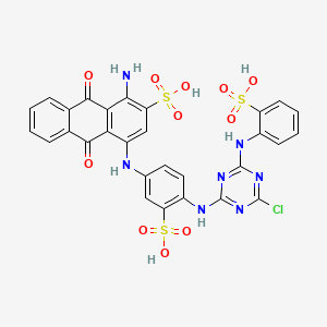 Chemical structure of Cibacron Blue