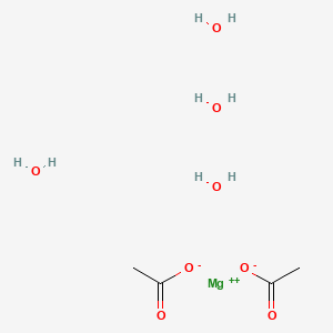 Chemical structure of Magnesium Acetate Tetrahydrate
