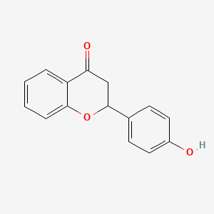Chemical structure of 4'-Hydroxyflavanone