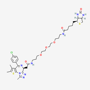 Chemical structure of Biotinylated-JQ1