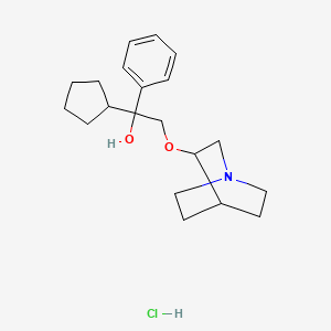 Chemical structure of Penehyclidine hydrochloride