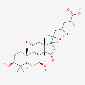 Chemical structure of Ganoderic acid I