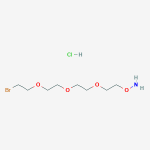 Chemical structure of Aminooxy-PEG3-bromide hydrochloride
