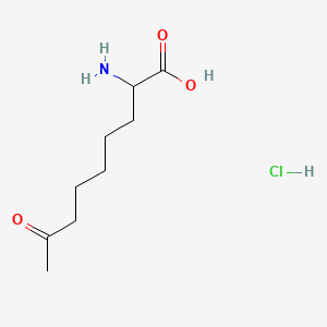 Chemical structure of 2-Amino-8-oxononanoic acid hydrochloride