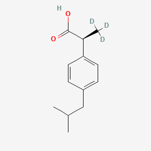 Chemical structure of (S)-(+)-Ibuprofen D3